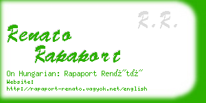 renato rapaport business card